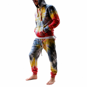 Custom <b>Tie</b> <b>Dye</b> Hoodie Tracksuit for Men Heavyweight Fleece Jogger <b>Set</b> Premium Streetwear Sweatsuit - Product Image 4