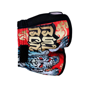 Pantalones Cortos de Muay Thai Sublimados con Diseño Personalizado OEM, Hechos con Tela Elástica, Ligera, de Secado Rápido y Transpirable de Spandex/Poliéster - Product Image 2