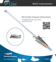 คีมผ่าตัดหัวใจขนาดเล็กที่จับเข็ม2025ด้วยมือสำหรับการส่องกล้องทรวงอก5.0มม. X 24ซม. - Product Image 2