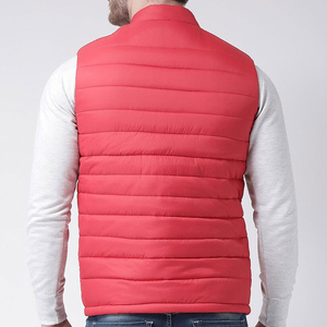 Gilet matelassé sans manches respirant personnalisé OEM pour homme et femme, avec fermeture éclair et capuche, 100 % polyester - Product Image 3