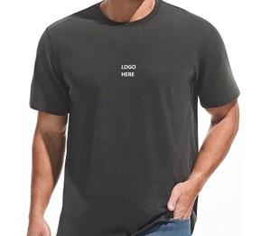 Camiseta Verde para Hombre, 100% Algodón, con Logotipo Personalizado, Impresión Serigráfica, Manga Corta, Cuello Redondo, Lisa, Informal, Estilo Urbano - Product Image 2