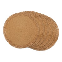 Sets de table tressés en rotin style bohème avec franges, design moderne, résistants à la chaleur, couleurs personnalisées, pour table de salle à manger, style ferme