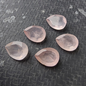 Piedra Preciosa de Cuarzo Rosa de Calidad AAA+, Corte Facetado en Forma de Pera, Calibrada, para Joyería - Product Image 6