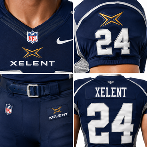 Ensemble d'uniformes de football américain style professionnel en polyester et élasthanne, personnalisable OEM avec étiquette personnalisée, pantalon de football, tenue d'équipe en taille 5XL - Product Image 4