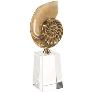 Sculpture abstraite élégante en laiton et aluminium, statue décorative en métal, figurine d'art métallique pour hôtel, décoration de table à domicile - Product Image 3