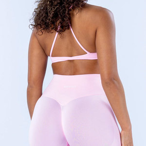 Soutien-gorge de sport pour femme, design push-up, bretelles croisées, coussinets amovibles, logo personnalisé, respirant, sans coutures - Product Image 3