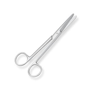 กรรไกรผ่าตัดทางทันตกรรม Mayo Scissors Silver รุ่นใช้มือ  วัสดุสแตนเลส  สำหรับการผ่าตัด - Product Image 3