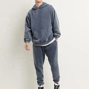 High Quality Men Winter Tracksuit Windproof Customized Logo Streetwear Plain Dyed Lightweight OEM - Product Image 4