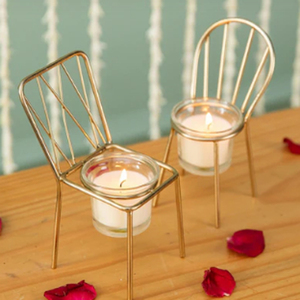 Juego de Portavelas de Madera para Velas de Té, Forma Cuadrada, Decoración para el Hogar, Material de Madera - Product Image 6
