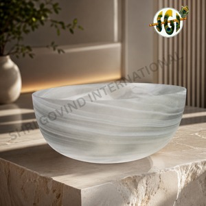 Fruit Glass <b>bowl</b> with marvel finish - Product Image 2