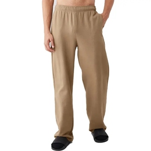 <b>Wholesale</b> Custom Logo 430GSM Casual Canvas Men's <b>Sweatpants</b> French Terry Drawstrings <b>Flares</b> Plain Jogger Pants men's pantswashed - Product Image 5