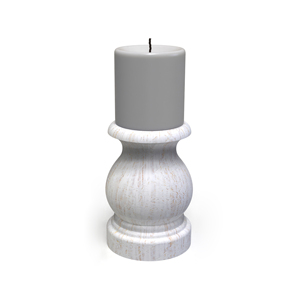 ที่วางเทียนไม้ทรงเสา ฐานลายร่อง งานแฮนด์เมด ดีไซน์ทันสมัย ตกแต่งบ้าน - Product Image 6