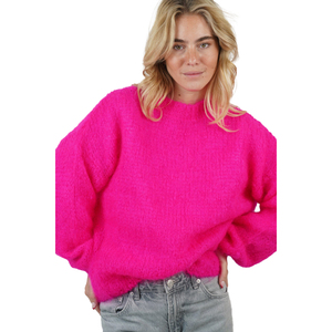 Sweat-shirt en mohair personnalisé pour femme, pull doux et moelleux à col rond, coupe oversize, chaud, hiver, décontracté, streetwear, mode de luxe, marque privée - Product Image 5