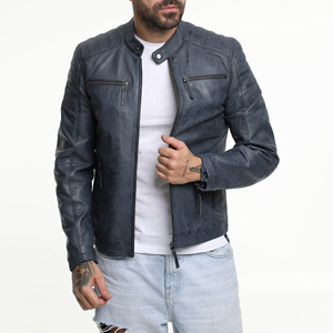 2026 Best Selling Products <b>Long</b> Sleeves Men <b>Leather</b> <b>Jacket</b> High Quality Style Men <b>Leather</b> <b>jacket</b> for men - Product Image 1