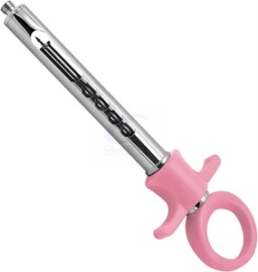 CLASTY INSTRUMENTS Jeringa Ginecológica de Acero Inoxidable con Mango Rosa, Instrumento Manual para Cirugía Clase I, Reutilizable y Autoclavable 1 - Product Image 3