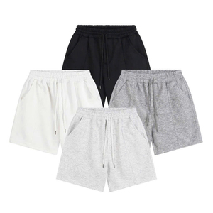 Men's 100% Cotton <b>Cargo</b> <b>Shorts</b> Casual Elastic Waist Drawstring Summer Athletic Sweat <b>Shorts</b> <b>Lightweight</b> <b>Shorts</b> with Pockets - Product Image 2