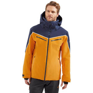 Veste de ski imperméable Burrton personnalisée pour homme, orange foncé marine, veste de snowboard thermique à capuche Burrton, vêtements de sport d'extérieur - Product Image 3