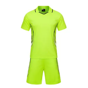 Maillot d'entraînement de football pour hommes, blanc et vert, uniforme d'entraînement de football pour adultes, maillot de football uni, vente chaude - Product Image 5