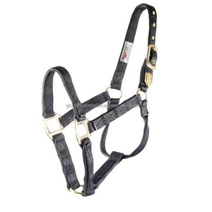 Licol de cheval en nylon entièrement réglable et personnalisé en plusieurs couleurs avec quincaillerie en laiton robuste toutes les tailles disponibles - Product Image 3