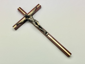 <b>Crucifix</b> Wood Cross Jesus Hanging Religious Inspirational INRI - Product Image 1