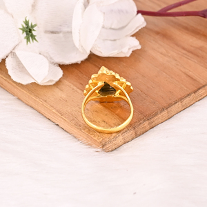 Stylish Pyrite & <b>Crystal</b> Doublet Gemstone <b>Ring</b> Handmade Fashion Jewelry for Women - Product Image 5