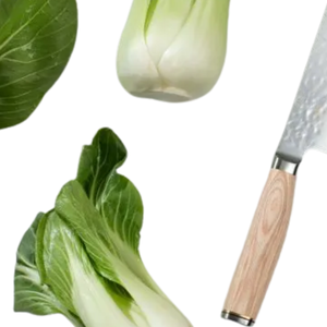 Cuchillo Nakiri de 5.5 Pulgadas, Hoja de Acero Inoxidable Damasco, Mango de Madera Blanca, Cuchillo Japonés para Cortar y Rebanar Vegetales, Cuchillo de Cocina para Chef - Product Image 5