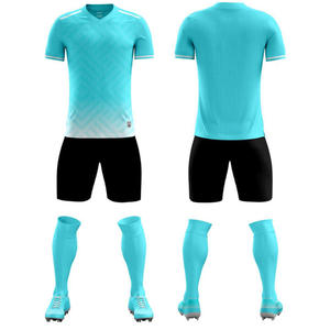 Venta al por Mayor en Línea, Uniforme Deportivo Personalizado de Alta Calidad OEM 100% Poliéster, Conjunto Completo de Jersey de Entrenamiento Deportivo, Uniforme de Fútbol Unisex Transpirable - Product Image 4