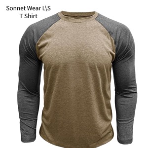 T-shirt à manches longues pour homme 100% coton avec impression numérique 220 grammes Séchage rapide pour un usage décontracté - Product Image 5
