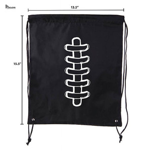 Custom Relevo Printed Waterproof Drawstring Sports <b>Backpack</b> Gym Sack Bag for Football <b>Training</b> Travel Storage - Product Image 5