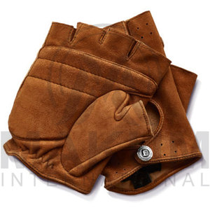 Men's Leather Driving Gloves Classic Snap Closure Design Professional Dressing Gloves for Formal Occasions tow tone gloves - Product Image 4