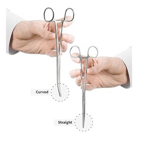 Ciseaux médicaux droits et courbés de qualité laboratoire en acier inoxydable, ensemble d'instruments de dissection pour ORL et USI, prix usine - Product Image 5