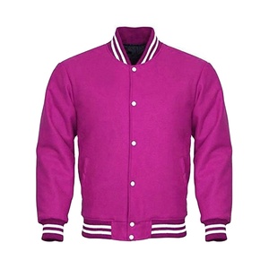 High Quality Letterman Style Wool Varsity <b>Jacket</b> Men Custom Logo Stand Collar Front Winter Street Wear <b>Canvas</b> OEM Wholesale - Product Image 2