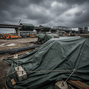 Lona Industrial Resistente, Lona de Plástico PE Resistente a Desgarros para Almacenamiento de Carga y Uso en Construcción, para Exportaciones en India - Product Image 4