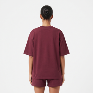 Custom Logo Women's Cotton Short Sleeve T Shirt and Shorts <b>Set</b> Summer Two Piece Casual Lounge Wear <b>Twin</b> <b>Set</b> - Product Image 2