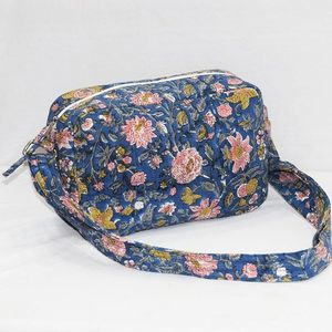 Blue Block Print Crossbody Sling Bag for Girls Women Ethnic Print Sling Bag <b>Small</b> Travel Bag Casual Use Sling Bag Fanny Pack Bag - Product Image 4