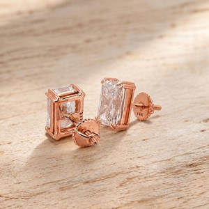 Deff Color VS VVS ความคมชัด IGI ได้รับการรับรอง10K 14K 18K แข็งทอง moissanite ต่างหูเพชรสำหรับงานแต่งงาน - Product Image 6