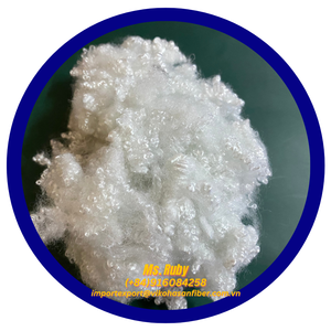 Fibre de polyester en mèches blanches certifiée Oeko-Tex 3D HCS Vikohasan, flocons de PET recyclé certifiés GRS, matériau de rembourrage pour articles creux - Product Image 3