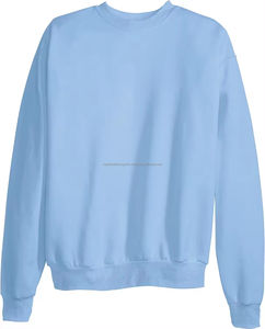 2024 hommes de haute qualité coton pull col rond sweat qualité polaire tissu solide hiver blanc à capuche vêtements - Product Image 4