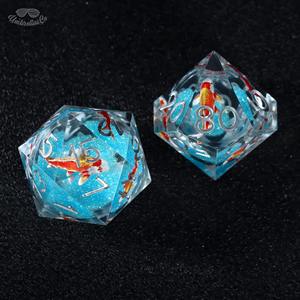 Ensemble de dés en résine époxy de qualité supérieure, dés polyédriques en résine de haute qualité pour les jeux de table DND, accessoire de jeu professionnel en gros - Product Image 5