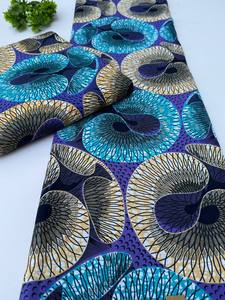 Premium Nigerian African Wax Print 100% Cotton Textile Vibrant Design for Fashion Clothing South Africa - Product Image 3