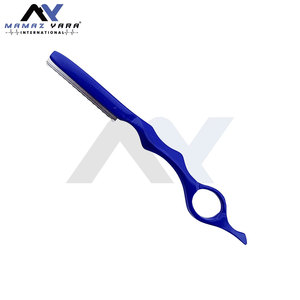 Professional Salon Barber Razor Personal Grooming Lightweight <b>Silver</b> Manual Thinning Hair Razor Non Slip Handle Cutting Styling - Product Image 4