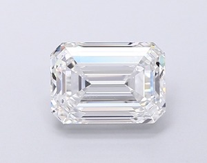 Bijoux intemporels et sophistiqués, diamant blanc de laboratoire de 1,60 carat, couleur E, pureté VVS2, taille émeraude, avec une finition d'excellente qualité. - Product Image 1
