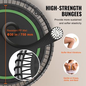 Mini Trampolino Pieghevole da 40 Pollici con Telaio in Alluminio, Silenzioso e Stabile, Capacità Massima 330 libbre, 4 Leve - Product Image 3