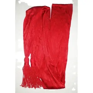 Cinturones de Satén Personalizados OEM para Funcionarios Civiles, Cinturón de Seda y Lana con Borlas, Cinturones Tejidos en Colores Personalizados - Product Image 1