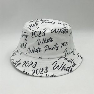 OEM Custom <b>Reversible</b> Embroidery & Printing Denim <b>Bucket</b> <b>Hats</b> Polyester/Cotton Summer Fishing Outdoor Unisex Adults - Product Image 3