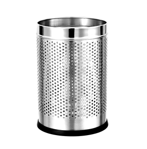 Custom Made Round Shaped Galvanized Metal Dustbin with Durable Handle Wholesale Sale - Product Image 6