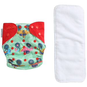 Pañal de tela reutilizable Polka Tots Comprar en línea Pañal de bebé ajustable impermeable-Coche - Product Image 1