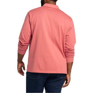 เสื้อสเวตเชิ้ตแขนยาวปักโลโก้ผู้ชาย สไตล์โปโล สำหรับฤดูใบไม้ผลิและฤดูใบไม้ร่วง แบบยูนิเซ็กส์ ทรงโอเวอร์ไซส์ สไตล์วินเทจ ล้างสีแบบแอซิดวอช  แบบเรียบๆ ไม่มีลาย - Product Image 3