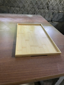 Plateau en bambou écologique le plus vendu, sûr et propre, à base de plantes pures, idéal pour la présentation du petit-déjeuner et le service du café, prix direct - Product Image 3