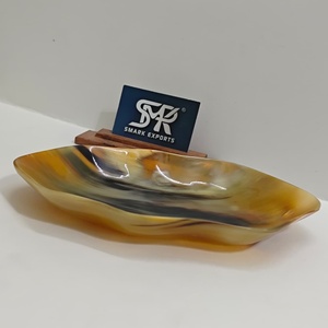 Tazón Decorativo de Cuerno de Búfalo Premium, Hecho a Mano, Pulido, Apto para Alimentos, Plato Ondulado para Frutas, Bocadillos, Comedor y Decoración del Hogar - Product Image 6
